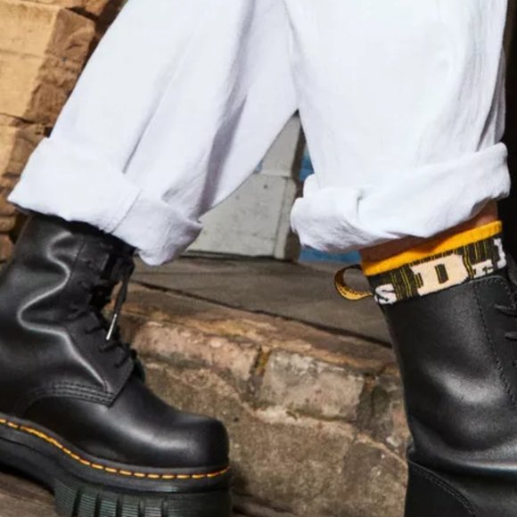 US W sz 8 AUDRICK NAPPA LEATHER PLATFORM ANKLE BOOTS MSRP$240 in Black Nappa - Picture 7 of 13